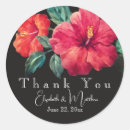 Search for hibiscus wedding stickers Elegant