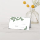Search for eucalyptus wedding place cards Green