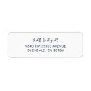 Search for moving address return address labels Minimalistic