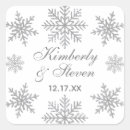 Search for snowflake wedding stickers Winter
