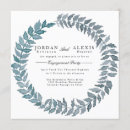 Search for wreath engagement party invitations Watercolor