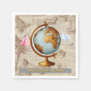 Search for world map napkins Aeroplane