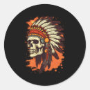 Search for american skull stickers Headdress