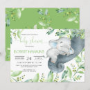 Search for elephant invitations Watercolor greenery