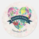 Search for tropical wedding stickers Pretty