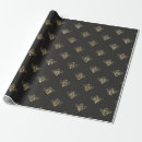 Search for gold crown wrapping paper Black