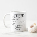 Search for retired teacher mugs Retiree