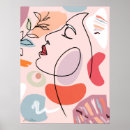 Search for faces posters Minimalistic