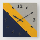 Search for grey and yellow clocks Stylish