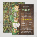 Search for baby safari birthday invitations Tropical leaves