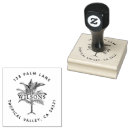 Search for tropical leaf rubber stamps Palm tree