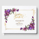 Search for floral guest books Gold