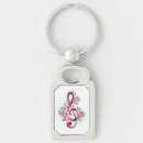 Search for music notes key rings Pink