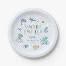 Search for ocean paper plates Sea creatures