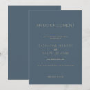 Search for midnight blue wedding invitations White