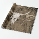 Search for cowboy wrapping paper Cow skull