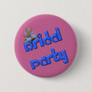 Search for flower party badges Bridesmaid