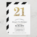 Search for glitter 21st birthday invitations Typography