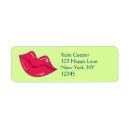 Search for lipstick kiss return address labels Cosmetology