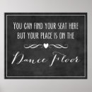 Search for is on the dance floor wedding signs Chalkboard