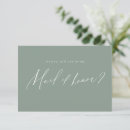 Search for maid of honor bridesmaid cards Calligraphy