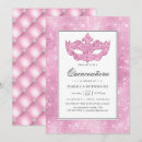 Search for pink carnival invitations Masquerade
