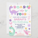 Search for roar birthday invitations Roar into four