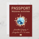 Search for passport wedding invitations Modern