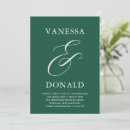 Search for emerald green wedding invitations Typography
