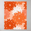 Search for peach floral posters Tangerine