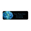 Search for green hydrangea return address labels Blue