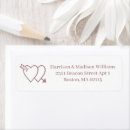 Search for engaged couple return address labels Elegant