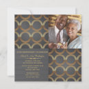 Search for golden invitations Elegant anniversary