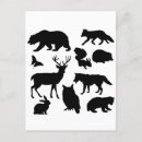 Search for bear silhouette postcards Animals