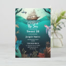Search for under the sea sweet 16 invitations 16th birthday