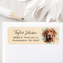 Search for vizsla return address labels Dog