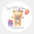 Search for kids bear stickers 1st birthday
