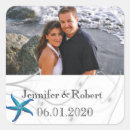 Search for starfish wedding stickers Blue