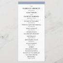 Search for dusty blue wedding programs Simple