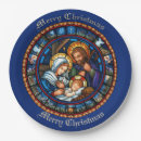 Search for religious christmas paper plates Blue