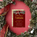 Search for red gold office party invitations Foil