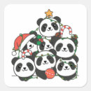 Search for funny panda stickers Candy cane