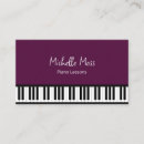 Search for piano teacher business cards Keyboard