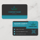 Search for black and teal business cards Minimalist