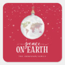 Search for earth globe stickers Peace on earth