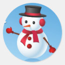 Search for cute snowman cartoon stickers Kids