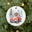 Search for vintage car christmas tree decorations Watercolor
