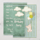 Search for bear balloon invitations Green