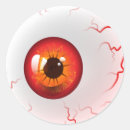Search for red eyeball stickers Scary