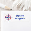 Search for patriots return address labels America 250th anniversary